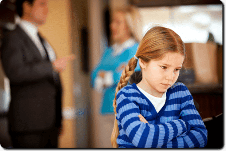 Children, implacable hostility parental alienation
